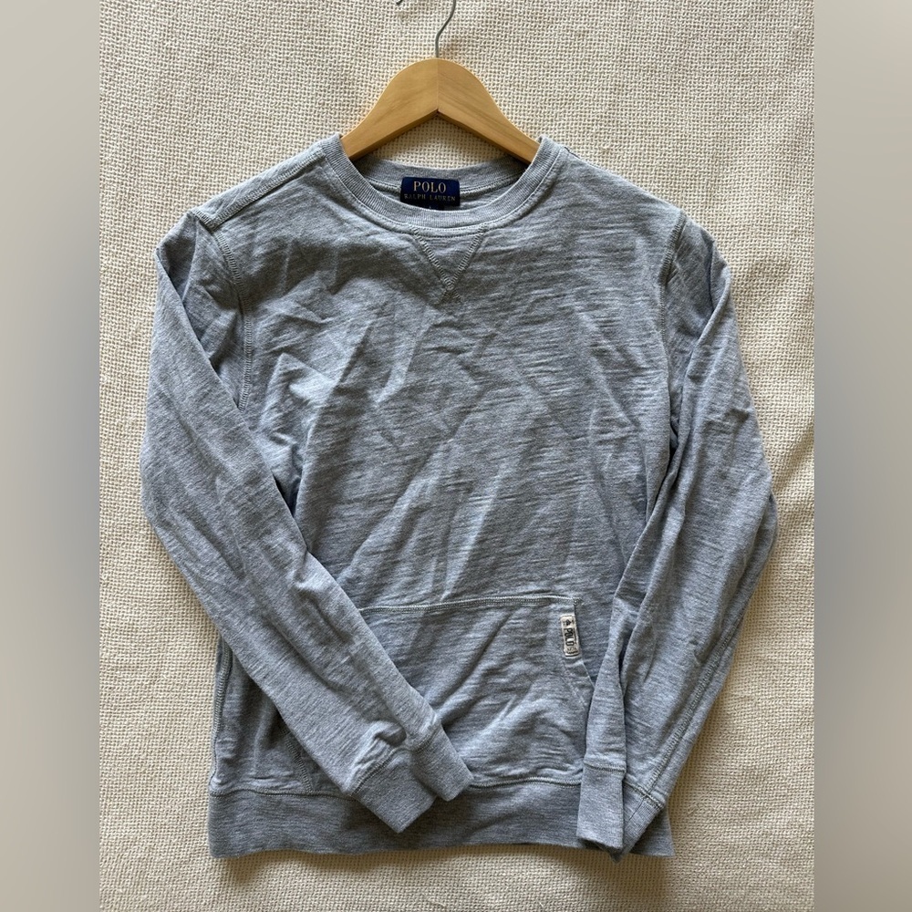 Polo by Ralph Lauren Youth Light Gray Crewneck Sweater
